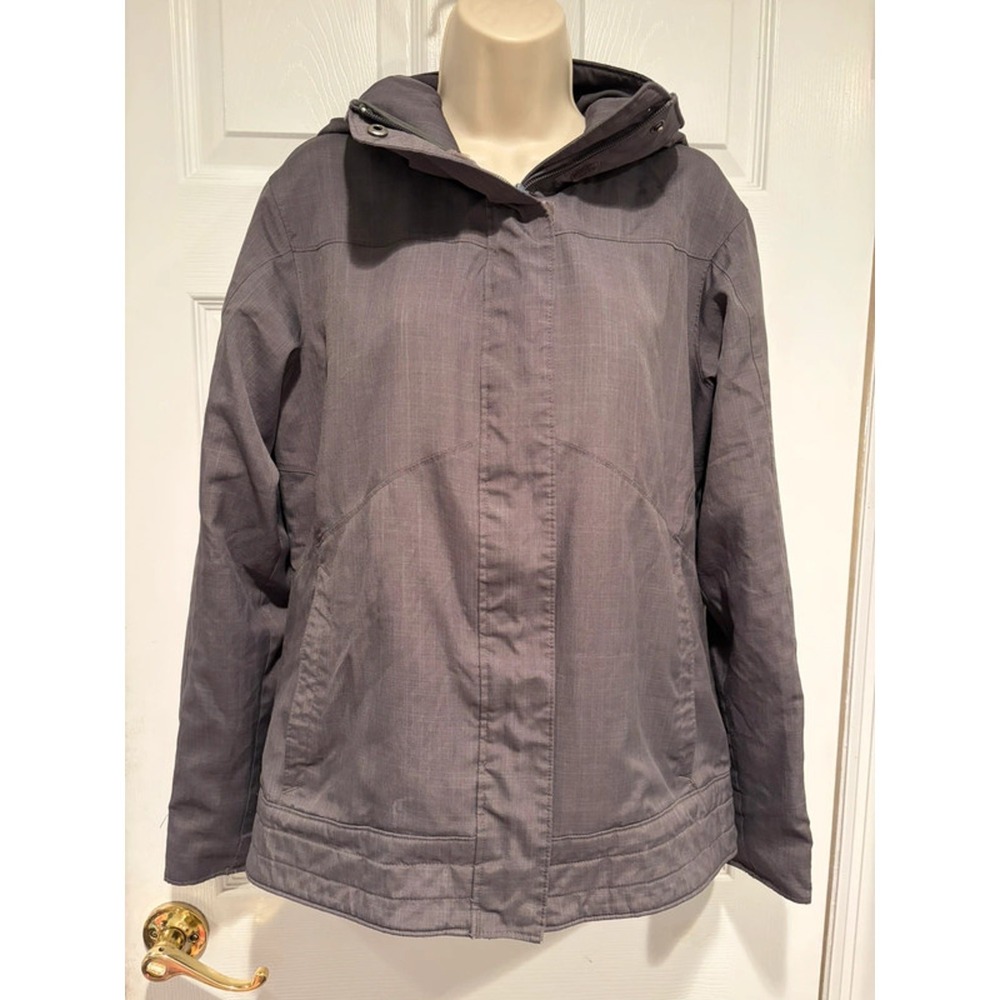 Columbia Omni-Shield Women’s Gray Hooded Winter Jacket Coat Medium M